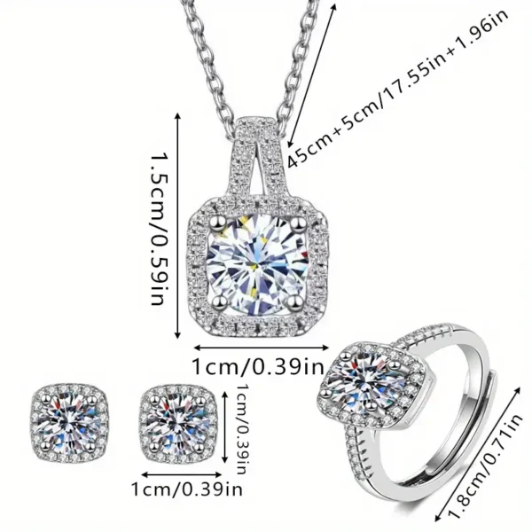 4pcs Rhinestone Jewelry - Image 5